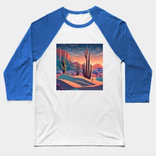 Abstract Desert Landscape Baseball T-Shirt